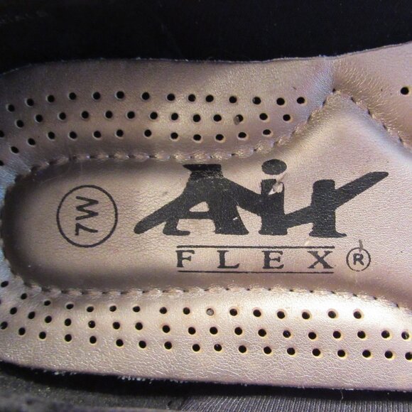 Air Flex Comfort Slip On Ballet Flats Black Size 7W - Picture 7 of 11
